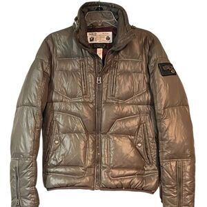 DIESEL Men's Green Down Bomber Jacket Size Small Used Vintage Outerwear puffer